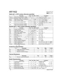 IRF7452TR Datasheet Page 2