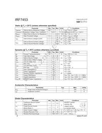 IRF7453TR Datasheet Page 2