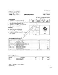 IRF7468TR Datasheet Cover