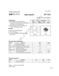 IRF7469 Datasheet Cover