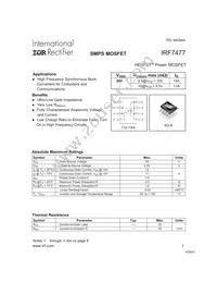 IRF7477TR Datasheet Cover