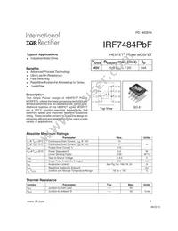 IRF7484TRPBF Datasheet Cover