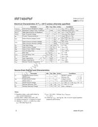 IRF7484TRPBF Datasheet Page 2