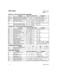 IRF7494TR Datasheet Page 2