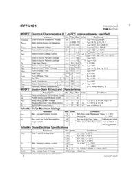 IRF7521D1TR Datasheet Page 2
