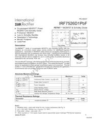 IRF7526D1PBF Datasheet Cover