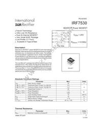 IRF7530TR Datasheet Cover