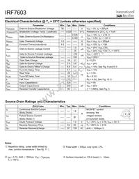 IRF7603TR Datasheet Page 2