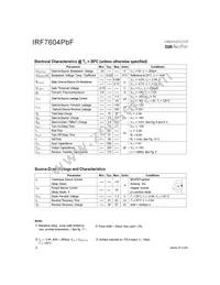 IRF7604TRPBF Datasheet Page 2