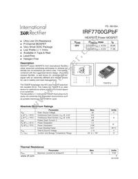 IRF7700GTRPBF Cover