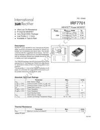 IRF7701TR Datasheet Cover