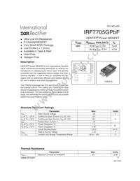 IRF7705GTRPBF Datasheet Cover