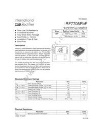 IRF7705TRPBF Datasheet Cover