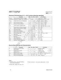 IRF7705TRPBF Datasheet Page 2