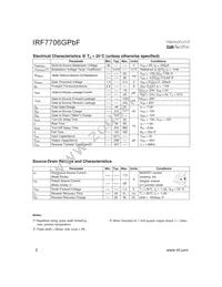 IRF7706GTRPBF Datasheet Page 2