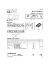 IRF7751TRPBF Datasheet Cover