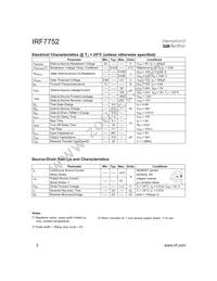 IRF7752TR Datasheet Page 2