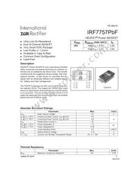 IRF7757TRPBF Datasheet Cover