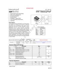 IRF7805QTRPBF Datasheet Cover