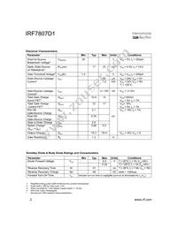 IRF7807D1TR Datasheet Page 2