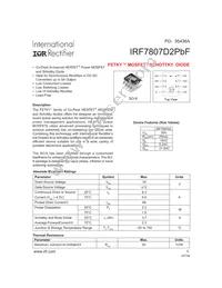 IRF7807D2PBF Datasheet Cover