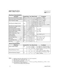 IRF7807VD1TR Datasheet Page 2