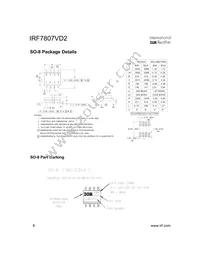 IRF7807VD2TR Datasheet Page 8