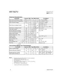 IRF7807VTR Datasheet Page 2