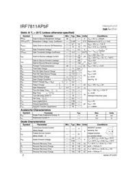 IRF7811APBF Datasheet Page 2