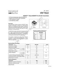 IRF7822TRR Datasheet Cover