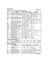 IRF7831TR Datasheet Page 2