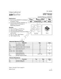 IRF7832TR Datasheet Cover