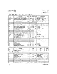 IRF7832TR Datasheet Page 2