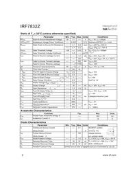 IRF7832ZTR Datasheet Page 2