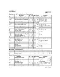 IRF7842TR Datasheet Page 2