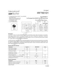 IRF7901D1TR Datasheet Cover