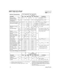 IRF7901D1TRPBF Datasheet Page 2