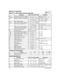 IRF8113GPBF Datasheet Page 2