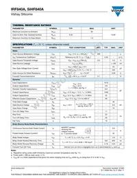 IRF840A Datasheet Page 2