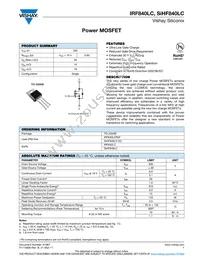 IRF840LC Datasheet Cover