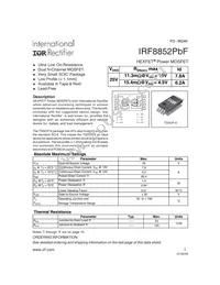 IRF8852TRPBF Cover