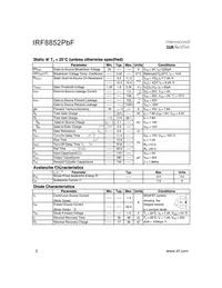 IRF8852TRPBF Datasheet Page 2