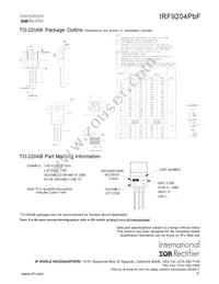 IRF9204PBF Datasheet Page 7