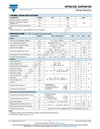 IRF9610STRR Datasheet Page 2