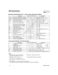 IRF9Z24NSTRR Datasheet Page 2