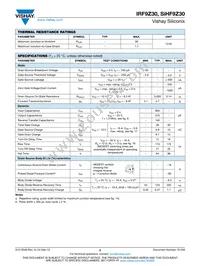 IRF9Z30PBF Datasheet Page 2