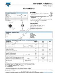 IRFB13N50A Datasheet Cover