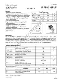 IRFB4233PBF Datasheet Cover