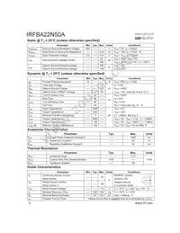 IRFBA22N50APBF Datasheet Page 2