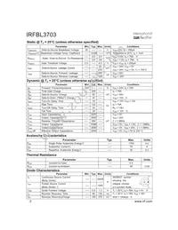 IRFBL3703 Datasheet Page 2